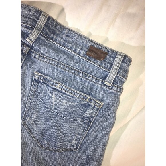 Paige Womens “Kylie Corp” Light Blue Distressed Denim Jeans - Picture 3 of 10